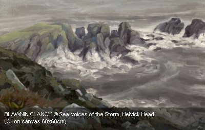 BLAWNIN CLANCY © Sea Voices of the Storm, Helvick Head (Oil on canvas 60x60cm)