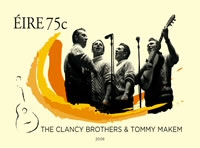 The Clancy Brothers and Tommy Makem Postage Stamp